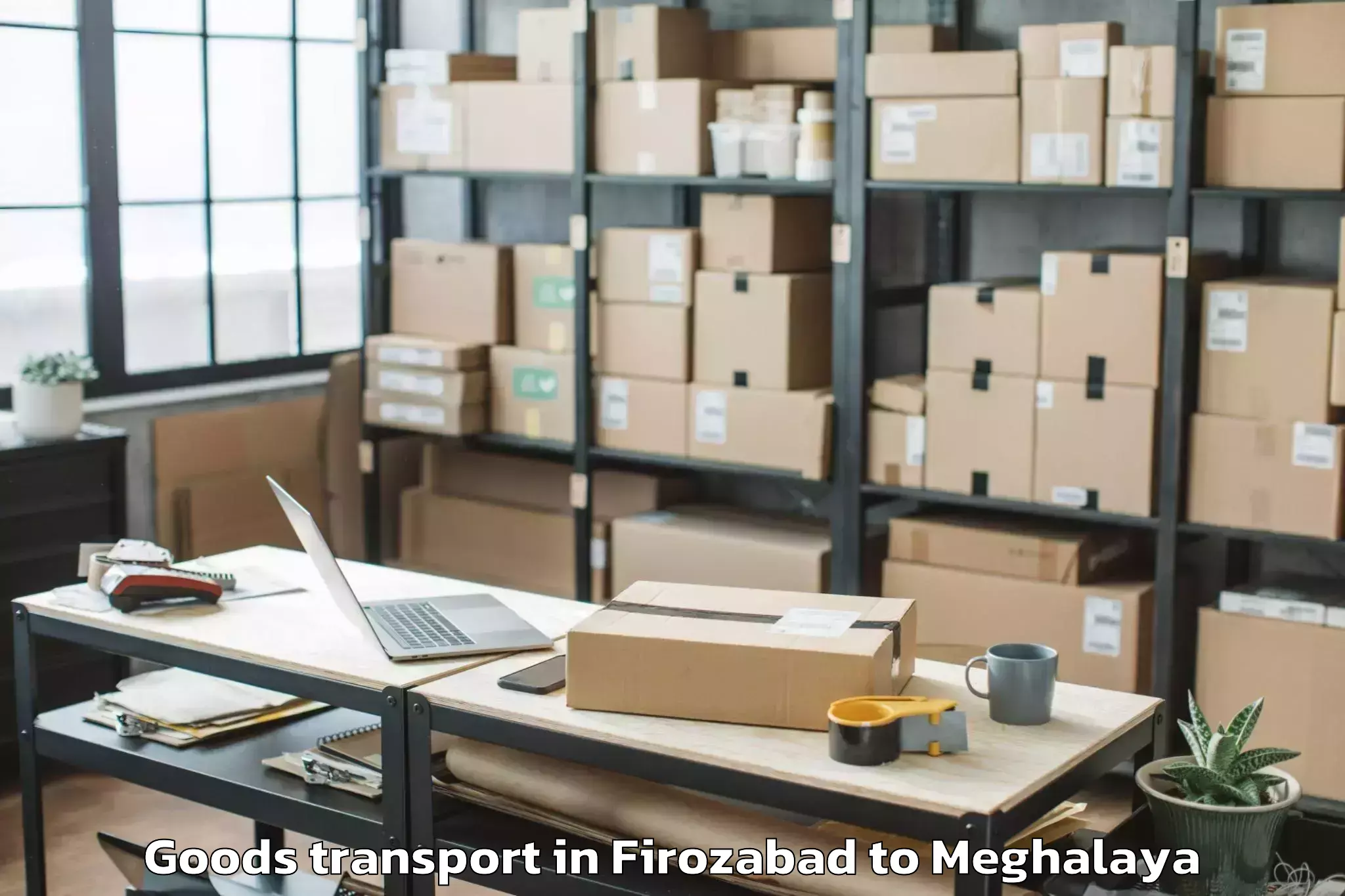 Easy Firozabad to Mawshynrut Goods Transport Booking